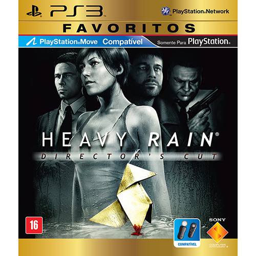 Tamanhos, Medidas e Dimensões do produto Game Heavy Rain - Favoritos - PS3