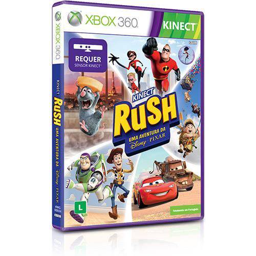 Tamanhos, Medidas e Dimensões do produto Game Kinect Rush - uma Aventura da Disney - Pixar - Xbox360