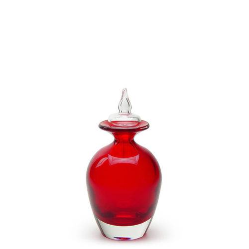 Tamanhos, Medidas e Dimensões do produto Garrafa Decorativa Nº 422 Vermelha - Murano - Cristais Cadoro