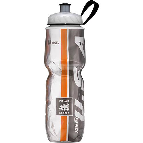 Tamanhos, Medidas e Dimensões do produto Garrafa Polar 24oz - 710 Ml - Orange And Black