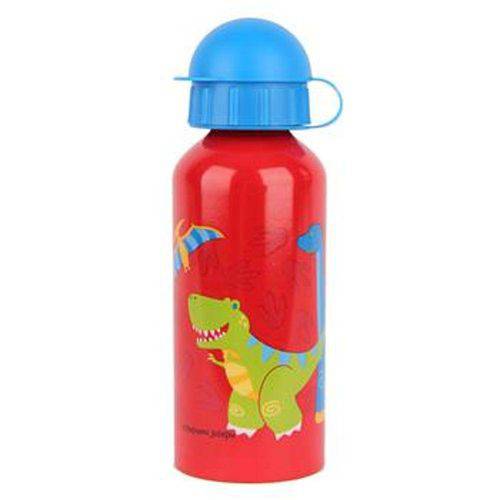 Tamanhos, Medidas e Dimensões do produto Garrafinha Stephen Joseph Dino Infantil Inox 400ml Vermelho