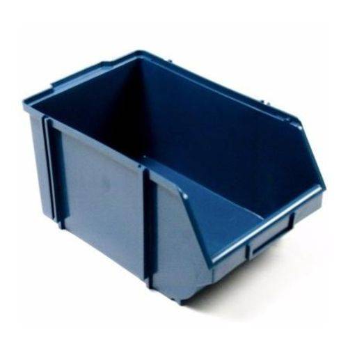 Tamanhos, Medidas e Dimensões do produto Gaveta Plástica Bin Nº 5 Azul Kit com 30 Unidades