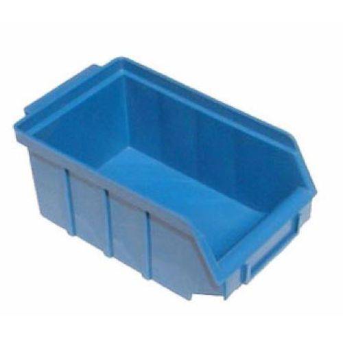 Tamanhos, Medidas e Dimensões do produto Gaveta Plástica Bin Nº 3 Azul Kit com 72 Unidades