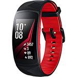 Tamanhos, Medidas e Dimensões do produto Gear Fit2 Pro Preto/ Vermelho Pulseira G - Samsung