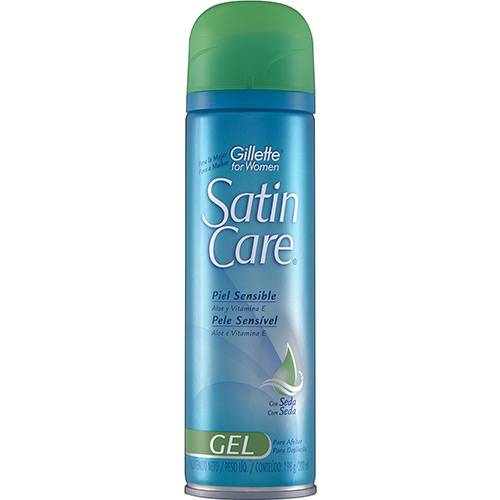 Tamanhos, Medidas e Dimensões do produto Gel para Depilação Satin Care Pele Sensível 198g Gillette