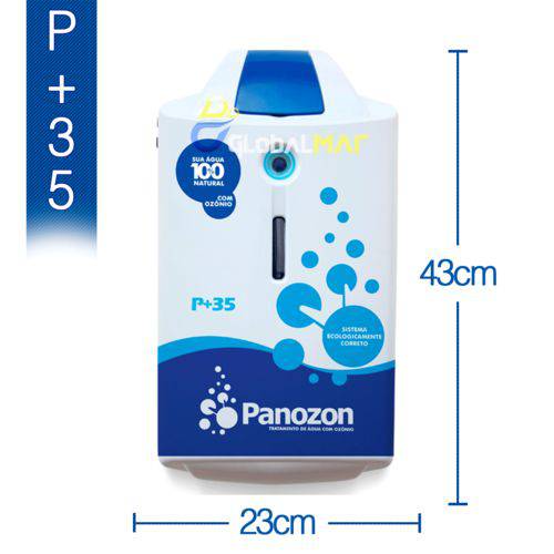 Tamanhos, Medidas e Dimensões do produto Gerador de Ozônio P/ Piscina Panozon P35 Até 35.000 Litros
