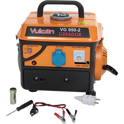 Tamanhos, Medidas e Dimensões do produto Gerador Gasolina 2 Tempos 950 Watts 1.187kva 127 Volts - Vulcan