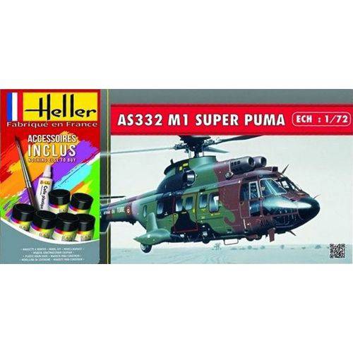 Tamanhos, Medidas e Dimensões do produto Gift Set AS332 M1 Super Puma - 1/72 - Heller 56367