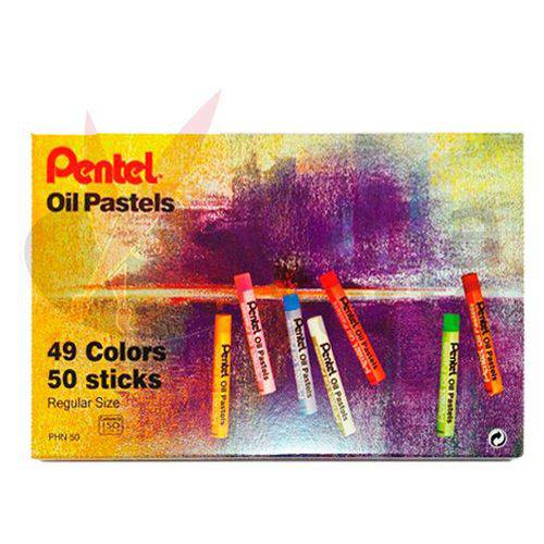 Tamanhos, Medidas e Dimensões do produto Giz Pastel Oleoso para Desenhar Pentel - 49 Cores