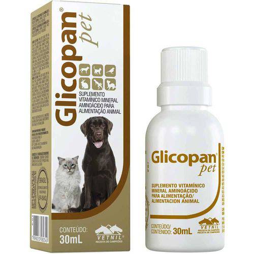 Tamanhos, Medidas e Dimensões do produto Glicopan Pet 30 Ml