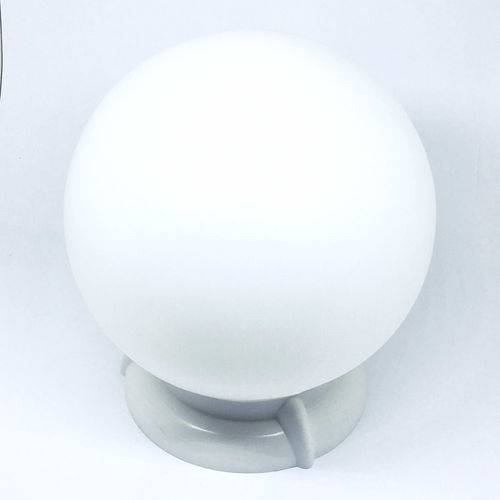 Tamanhos, Medidas e Dimensões do produto Globo Lustre Bola de Teto P/ Lampadas em PVC 20cm X 10cm Universal + Suporte