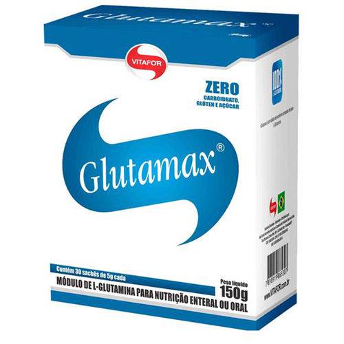 Tamanhos, Medidas e Dimensões do produto Glutamina GLUTAMAX - Vitafor - 30 Sachês de 5g Cada