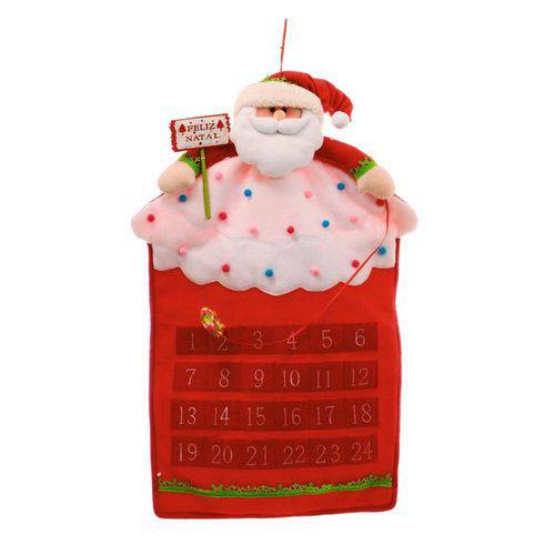 Tamanhos, Medidas e Dimensões do produto Gostosura Papai Noel Calendário - 80 X 45 Cm