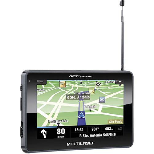 Tamanhos, Medidas e Dimensões do produto GPS Automotivo Multilaser Tracker II Tela 4,3" Slim Touchscreen