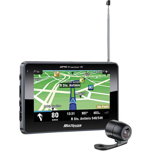 Tamanhos, Medidas e Dimensões do produto GPS Automotivo Multilaser Tracker III Tela 4,3" com TV Digital e Câmera de Ré