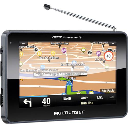 Tamanhos, Medidas e Dimensões do produto GPS Automotivo Multilaser Tracker III Tela 4,3" com TV Digital