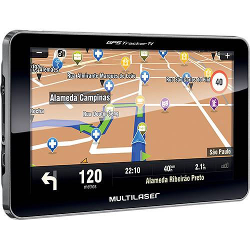 Tamanhos, Medidas e Dimensões do produto GPS Automotivo Multilaser Tracker III Tela 7' com TV Digital