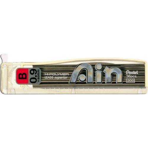 Tamanhos, Medidas e Dimensões do produto Grafite Pentel Ain 0.9mm B Tubo C/36