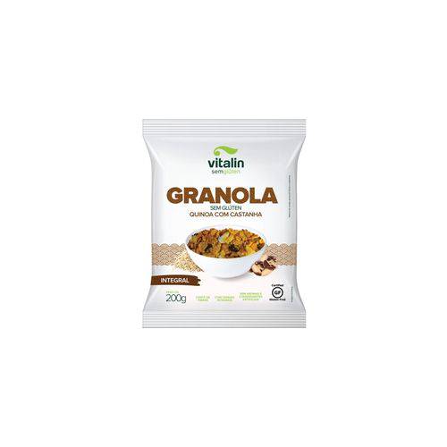 Tamanhos, Medidas e Dimensões do produto Granola Quinoa com Castanhas Sem Glúten Vitalin 200g