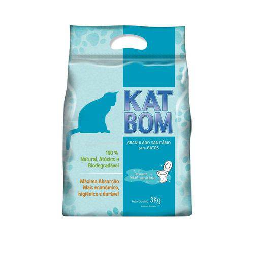 Tamanhos, Medidas e Dimensões do produto Granulado Sanitário Katbom Original 3 Kg