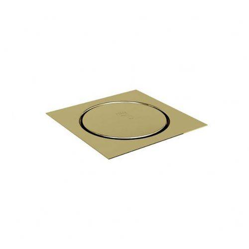 Tamanhos, Medidas e Dimensões do produto Grelha Click Inteligente para Ralo em Aço Inox Dourado 15x15 Ducon Metais GO5190