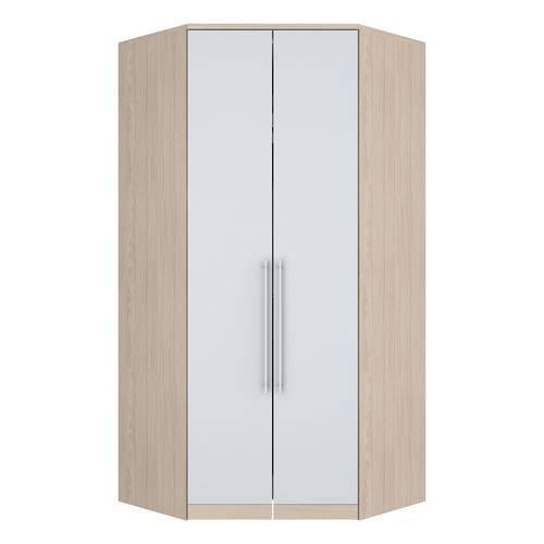 Tamanhos, Medidas e Dimensões do produto Guarda Roupa Canto Closet 2 Portas Diamante Henn Fendi/branco