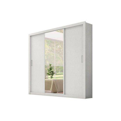 Tamanhos, Medidas e Dimensões do produto Guarda Roupa 3 Portas Residence Branco/Textil - Demóbile