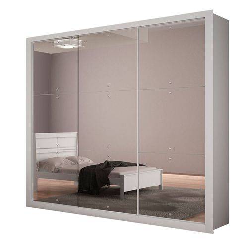 Tamanhos, Medidas e Dimensões do produto Guarda-Roupa Rufato 26825 - 03 Portas C/ Espelho - Branco