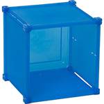 Tamanhos, Medidas e Dimensões do produto Guarda Tudo 1x1 5b 31x31cm Azul Polipropileno - Metaltru