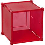 Tamanhos, Medidas e Dimensões do produto Guarda Tudo 1x1 9b 31x31cm Vermelho Polipropileno - Metaltru