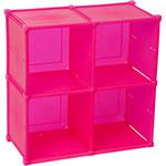 Tamanhos, Medidas e Dimensões do produto Guarda Tudo 2x2 11B 60x60cm Pink Polipropileno - Metaltru
