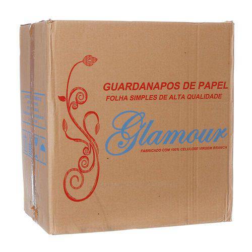 Tamanhos, Medidas e Dimensões do produto Guardanapo de Papel Folha Dupla 23 X 22cm Pacote com 4000 Unidades Glamour