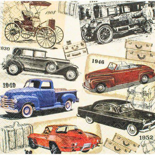 Tamanhos, Medidas e Dimensões do produto Guardanapo para Decoupage Toke e Crie Gcd211625 – 17711 – Carros Vintage (Com 02 Unidades)