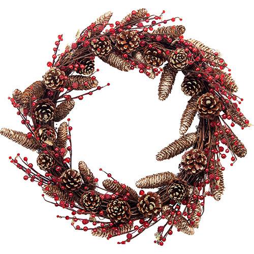 Tamanhos, Medidas e Dimensões do produto Guirlanda Bagas Vermelhas, 50cm - Christmas Traditions