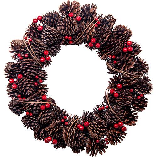 Tamanhos, Medidas e Dimensões do produto Guirlanda Pinhas 40cm Christmas Traditions