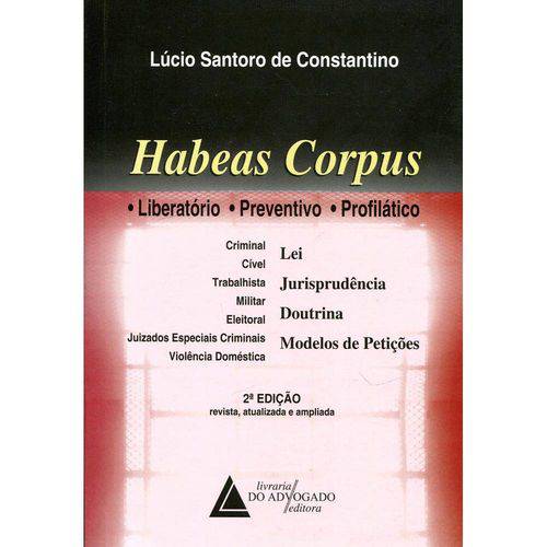 Tamanhos, Medidas e Dimensões do produto Habeas Corpus - Livraria do Advogado