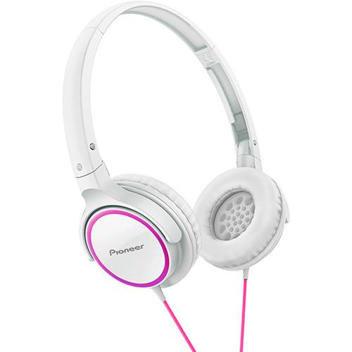 Tamanhos, Medidas e Dimensões do produto Headphone Dobrável Pioneer Branco/Rosa - SE-MJ512-PW