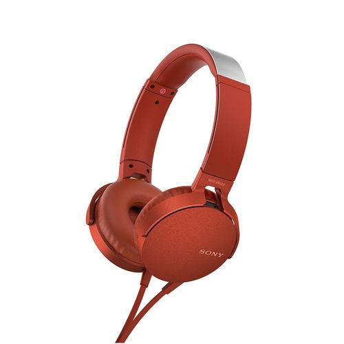 Tamanhos, Medidas e Dimensões do produto Headphone Sony Mdr-xb550ap com Extra Bass Vermelho