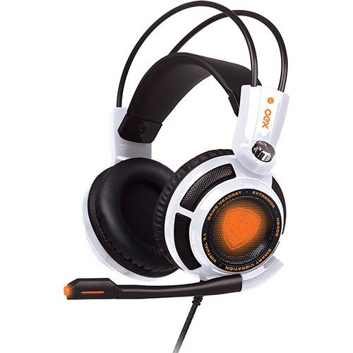 Tamanhos, Medidas e Dimensões do produto Headset Gamer OEX Extremor Som 7.1 Virtual Surround Smart Vibration HS-400 - Branco