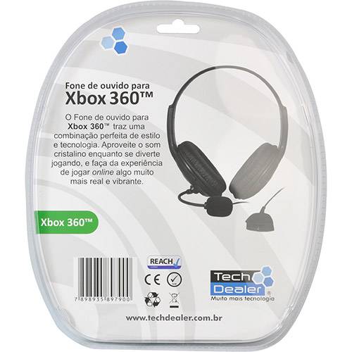 Tamanhos, Medidas e Dimensões do produto Headset para X-Box 360 - Tech Dealer