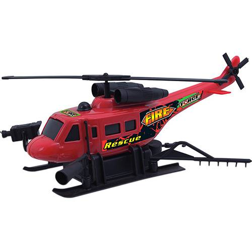 Tamanhos, Medidas e Dimensões do produto Helicóptero Fire Force Super Fricção - Carsdoso Brinquedo