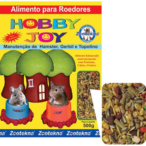 Tamanhos, Medidas e Dimensões do produto Hobby Joy - Ração P/ Hamster 500g - Zootekna