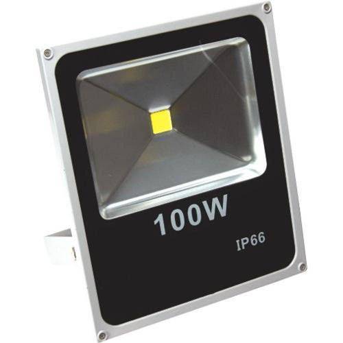 Tamanhos, Medidas e Dimensões do produto Holofote Refletor Super LED 100w Branco Bco Frio - a Prova Dágua