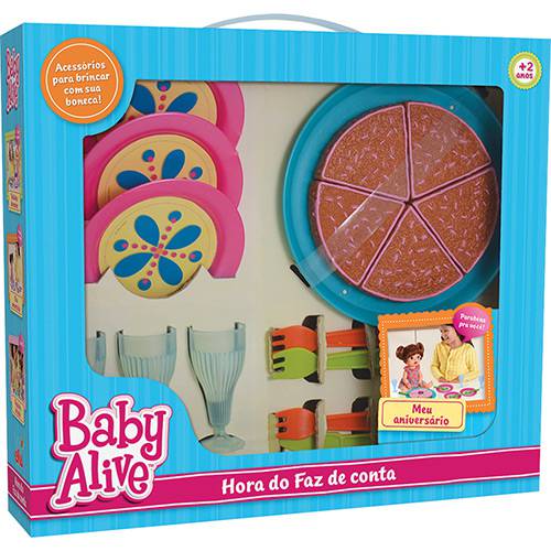 Tamanhos, Medidas e Dimensões do produto Hora do Faz de Conta Baby Alive Meu Aniversário - Elka