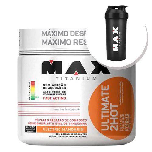 Tamanhos, Medidas e Dimensões do produto Hot 360g Electric Mandarin + Coqueteleira 600ml Preta - Max Titanium