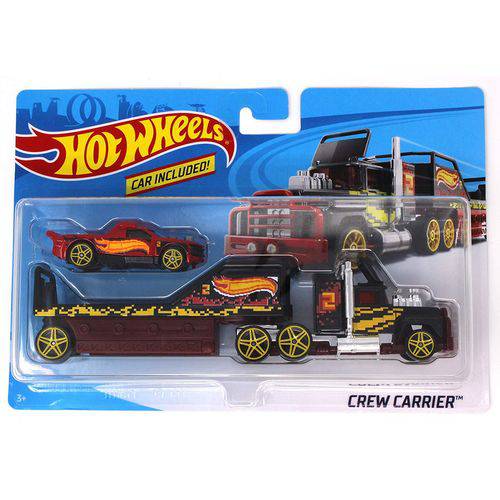 Tamanhos, Medidas e Dimensões do produto Hot Wheels Caminhão Transportador Crew Carrier BDW51/DXB42- Mattel