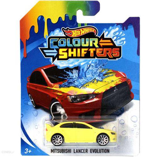 Tamanhos, Medidas e Dimensões do produto Hot Wheels Colour Shifters Mitsubishi Lancer BHR15 - Mattel