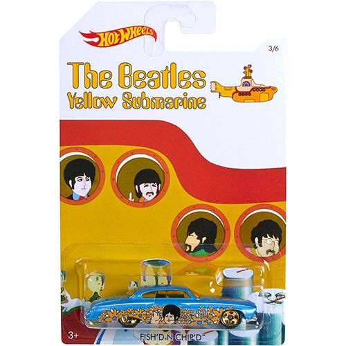 Tamanhos, Medidas e Dimensões do produto Hot Wheels The Beatles - Fish'D N Chip'D