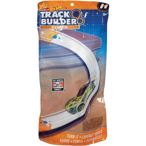 Tamanhos, Medidas e Dimensões do produto Hot Wheels Track Builder Curvas Rápidas Vira FNJ22/FNJ24 - Mattel