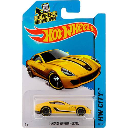 Tamanhos, Medidas e Dimensões do produto Hot Whells City Ferrari 599 GTB Fiorano - Mattel